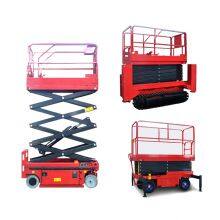 Mobile Aerial Work Scissor Lift Foldable Electric Scaffolding Lift Platform