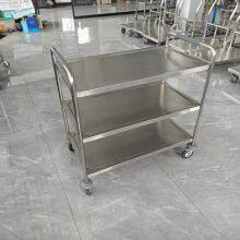 Factory Price Commercial Stainless Steel Trolley Kitchen Serving Trolley 3 Tier Dining Trolley thumbnail-3