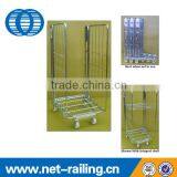 Warehouse Mesh Storage Foldable Roll Trolley thumbnail-3