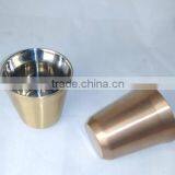 Hot Stainless Steel Double Wall Coffee Mug Copper Color 80ML 150ML thumbnail-3
