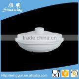 White Plastic Melamine Plate With Lid