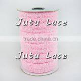 High Quality1" Width Stretch Lace Elastic Trim by Yards IN STOCK,lace Elastic Wholesale Baby Headbands Fold Over Elastic Foe thumbnail-3