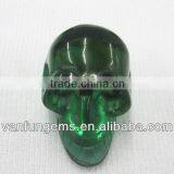 Wholesale Green Glass Carving Skull thumbnail-1