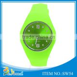 2015 Unisex chinese beautiful bling wristband colorful silicone vogue watch
