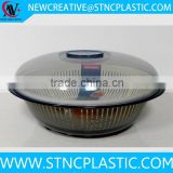 plastic kitchen sink colander with lid and tray