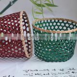 Hexagon weaving bamboo basket for seaculture, cheap