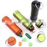 FDA Standard Custom Logo Metal Mini Pill Holder Keyring thumbnail-1