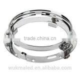 7inch Round Mounting Bracket Ring for 7" LED Projector Head Light Black for Harley Davidson thumbnail-1