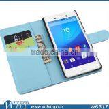 Hot Selling PU Leather Wallet Case for Sony Xperia M4, Wholesale for Xperia Z4 Aqua Cell Phone Case thumbnail-4