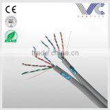 Frankever Hot Selling Grey Parallel Shielded FTP CAT5E Lan Cable With Ground Wire