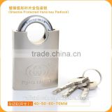 Essential Safety Nickle Plated Shackle Protected Vane Key Padlock