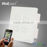 Hot Sale Wallpad White Glass LED Light Phone App Wireless 4 Gang 2/3 Way WIFI Remote and Touch Dimming Dimmer Wall Light Switch Quality Choice