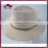 Fedora Hat Wide Brim Suede Panama Hat Brown Wholesale Men Fedora Hat thumbnail-4