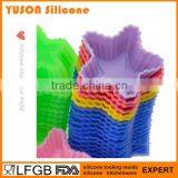 China Mini Start Shaped Silicone Jelly Muffin Tart Pan Set of 12 thumbnail-5