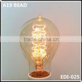 Hot Sell 230V 30W A19 Clear Carbon Filament Lamps Vintage Edison Decorative Lamps
