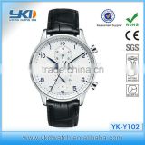 2014 wholesale perfect japan movement watch,leather wrist watch