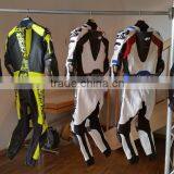 Motorcycle Leather Suit Biker Jacket and Pants With Safety Gears/ Motorbike Suit