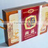 Best Design Mooncake Box Made of Paperboard With Ribbon / Delicate Food Packaging Box / Magnetic Gift Box / Free Sample / OEM