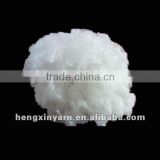 raw white pure polyester staple fiber for spinning yarn