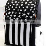 Brand Designer European Backpack;New Francy College Union Flag Strip Backpack; thumbnail-1