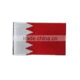 Bahrain Embroidered Coundtry Flag Patches With Hook&loop Backing