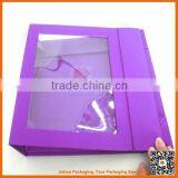 Customed Rectangular Foldable Gift Box With Window thumbnail-3