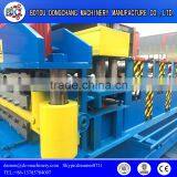 Galvanized Zinc Roofing Profile Sheet Roll Forming Machine Making Trapezoid Sheet thumbnail-3