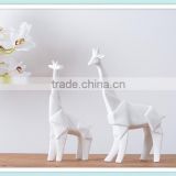 ceramic creative white deer flexagon deer figurine