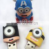 100% Real Capacity Super Heroes Series Cartoon Usb Flash Drive,Custom USB Flash,Minions Promotional Gift Memory Stick thumbnail-3