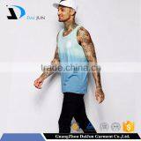Daijun OEM Sky Blue Cotton Bodybuilding High Quality Fitness Tank Tops thumbnail-1