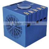 5 Ports Stereo Shaped USB 2.0 Hub With Speaker thumbnail-3