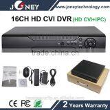 16ch Channel HD CVI DVR 1080P DVR H264 CCTV Dvr With Cms Free Software