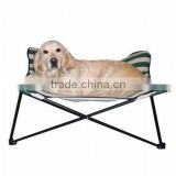 portable foldable pet bed metal and polyester big dog beds