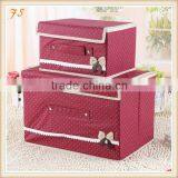 Sweet Bowknot Non-woven Collapsible Storage Box