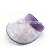 Colourful uv Caps Cotton Pvc Cheap Sun Visor Hats for Women thumbnail-3