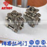 3PC SS Float Ball Valve With Direct Mounting Pad & Wenzhou CF8M 1000WOG Thread Valve thumbnail-4