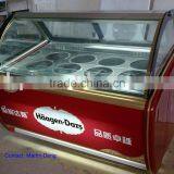 CE Gelato Ice Cream Freezer for Supermarket