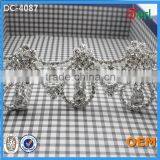 Clear Silver Crystal Glass Rhinestone Chain Sewing Banding Wedding Trims thumbnail-2