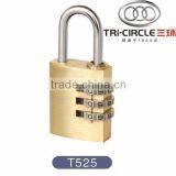 High Quality Tri-Circle Brass Digital Key Combination Lock T525 thumbnail-1