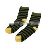 GSC-36 Custom Fashion Elite Yellow Striped Bamboo Young Tube Socks Kids Socks thumbnail-1