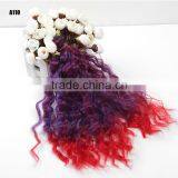 25cm Short Rainbow Ombre Braiding Hair Extensions thumbnail-6