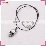 Fashion Jewelry Necklace With Skull Pendant, Leather Chain Latest Model Fashion Necklace thumbnail-6