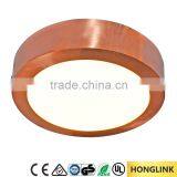 18w Epistar Chip D225 Brass Round Surface Mounted Led Ceiling Panel Light