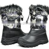 KSNOW New Everyday Little Kid/Big Kid Insulated Fur Insole Lace Up Winter Snow Boots