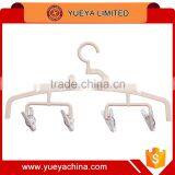 Non Slip Rotary Plastic Strong Coat Hangers Clothes With 4 Pcs Trouser Metal Clip thumbnail-1