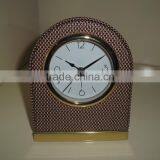 Hotel Using Leather Wooden Alarm Clock Table Clock thumbnail-5