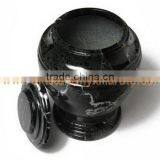 NATURAL STONE BLACK ZEBRA MARBLE URNS thumbnail-5