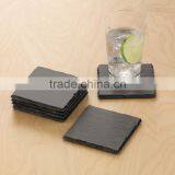 Natural Lazed Black Slate Coaster With Sea Shell Designs thumbnail-6
