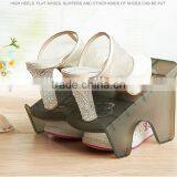 Multi-Function Double Layer Plastic Shoe Rack thumbnail-3