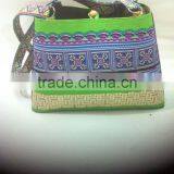 High Quality Best Selling Bamboo Handbag With Colorful Clothing From Vietnam thumbnail-1